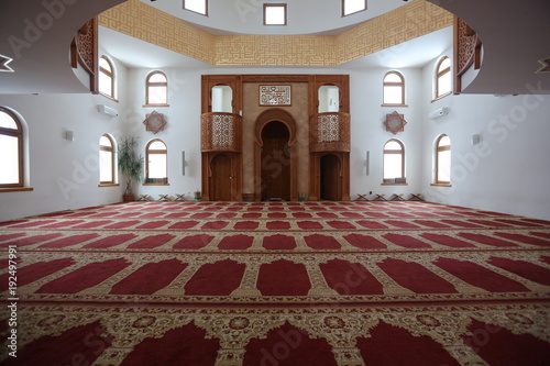 Fotomural Interior of the mosque Omer ibn Hattab, Sarajevo, Bosnia and Herzegovina