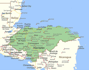  Honduras-World-Countries-VectorMap-A