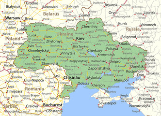 Ukraine-World-Countries-VectorMap-A