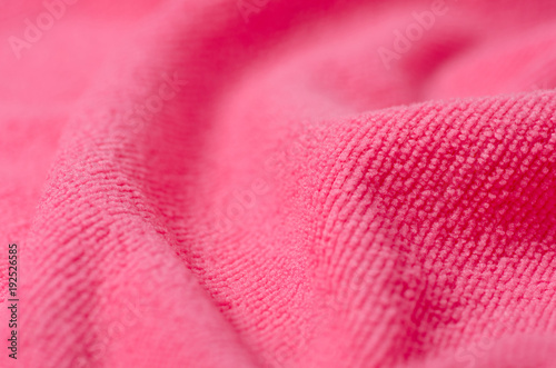 Fotografía Pink towel microfiber macro