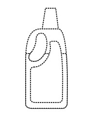 Wall Mural - detergent bleach plastic bottle for liquid cleaning vector illustration