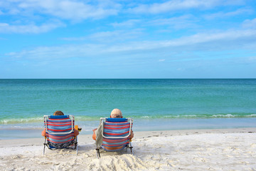 Wall Mural - Couple Enjoying the BEach