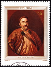 POLAND - CIRCA 1983: A Stamp Shows "The 300th Anniversary Of The Victory Over The Turks In The Battle Of Vienna, Led By Jan III Sobieski".