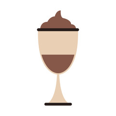 Sticker - Milkshake cup symbol icon vector illustration graphic design