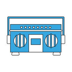 Poster - Radio stereo device icon vector illustration graphic design