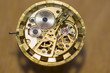 Mechanical watch, close up