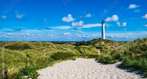 Cuadros en Lienzo faro Hirtshals sulla costa danese dello Jutland