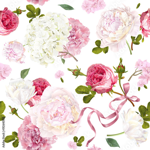 Romantic garden pattern