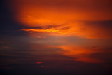Fototapeta Desenie - Red Sky Sunset. bright sunset in the sky, the sky the color of fire. natural phenomenon