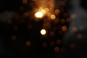 orange bokeh, orange bokeh from light arc welding