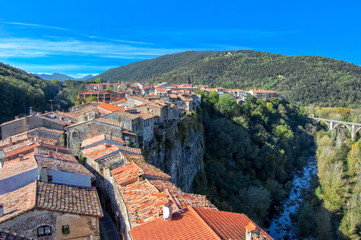 Wall Mural - Castellfollit in the Garrocha region of Girona