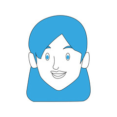 Beautiful woman cartoon icon vector illustration graphic design