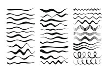 Vector Set Of Art Brushes For Illustrations. The Brushes Used Are Included In The Paintbrush Palette