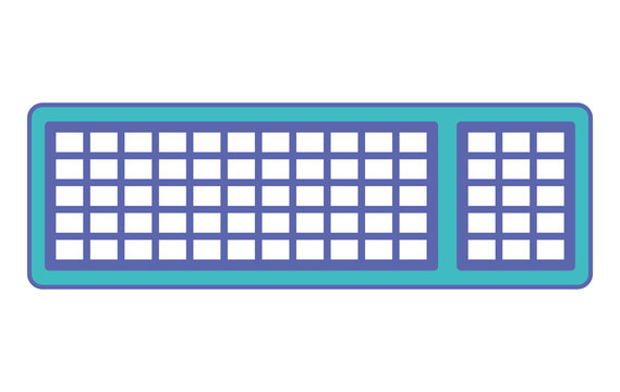 computer keyboard isolated icon vector illustration design
