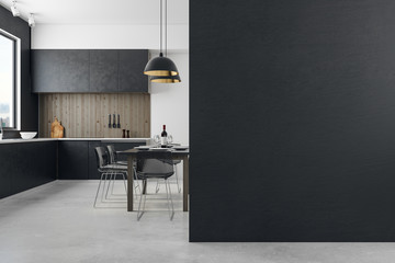 Poster - New kitchen with copyspace
