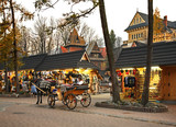 Fototapeta Miasto - Krupowki street in Zakopane. Poland