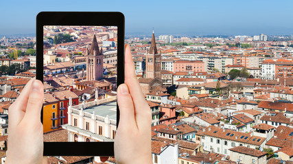 Wall Mural - tourist photographs Verona town