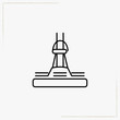 vacuum cleaner nozzle line icon