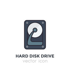 Canvas Print - HDD, hard drive icon