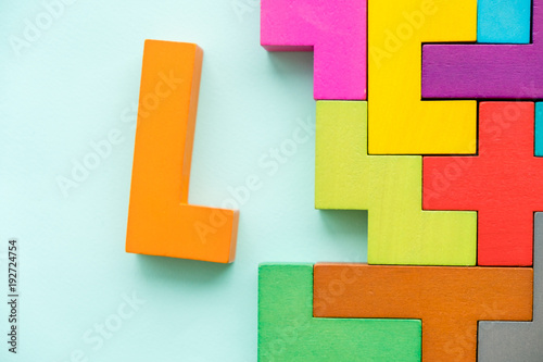 Fotomural Business creative solution concept - jigsaw