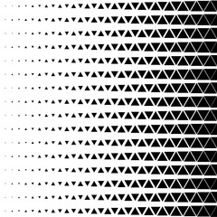 Poster - abstract geometric black and white graphic design print halftone triangle pattern. vector illustrati