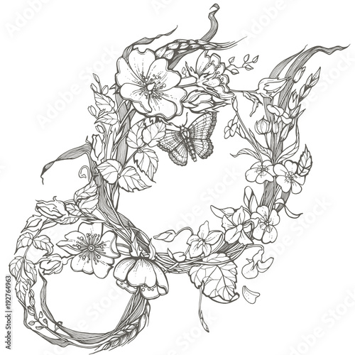 Wild Rose Coloring Page - Animal Coloring