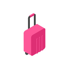 Poster - Suitcase Icon Isometric Luggage Isolated Travel Concept Vector Illustration