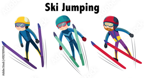 Fototapety Skoki narciarskie  sporty-zimowe-ze-skokami-narciarskimi