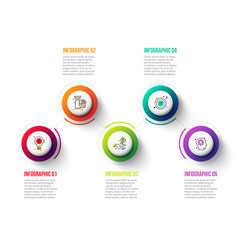Fototapete - Business data visualization. Process chart. Abstract elements of graph, diagram with 5 steps, options, parts or processes. Vector business template for presentation. Creative concept for infographic.