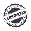 Vegetarian Black grunge stamp isolated