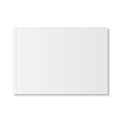 Poster - Vector mock up of magazine white blank cover