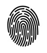 Mobile application for fingerprint recognition. Vector illustration Eps10 file.