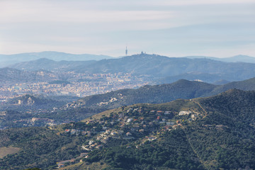 Fototapete - Barcelona skyline