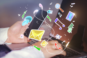 Poster - Network and technology concept