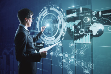 Poster - Analytics and media concept