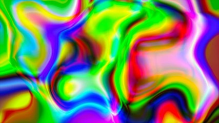 Poster - Abstract psychedelic background. 3d render computer graphics