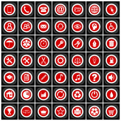 Poster - Flat design vector icons