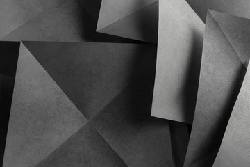  Geometric shapes of paper, abstract background.