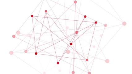 Movement abstract geometric polygonal structure on white background in 4k (UHD),3d animation
