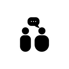 Poster - people with a communication bubble icon. Сommunication element icon. Premium quality graphic design. Signs and symbols collection icon for websites, web design, mobile app