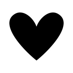 Sticker - love heart romance passion feeling vector illustration black and white image