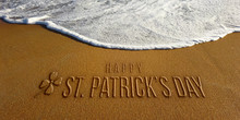 St Patrick Day Celebration In The Beach Photo Image