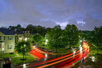 Traffic during the storm