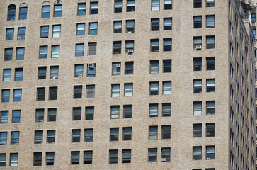 Wall Mural - close up on old building exterior in New York city