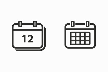 Canvas Print - Calendar vector icon.