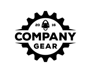 Wall Mural - Gear Factory Company Logo Symbol Vector