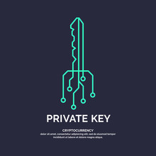 Private Key For Cryptocurrency. Global Digital Technologies.