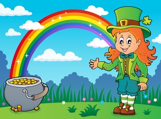 Canvas Print - Leprechaun girl theme image 4