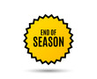 © blankstock - End of Season Sale. Special offer price sign. Advertising Discounts symbol. Star button. Graphic design element. Vector