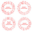 © Oksana - Vector concept with different Christmas and new year celebration elements. Christmas line icon set arrange in circle frame. Vector illustration for postcards, calendars, posters, prints, banners.